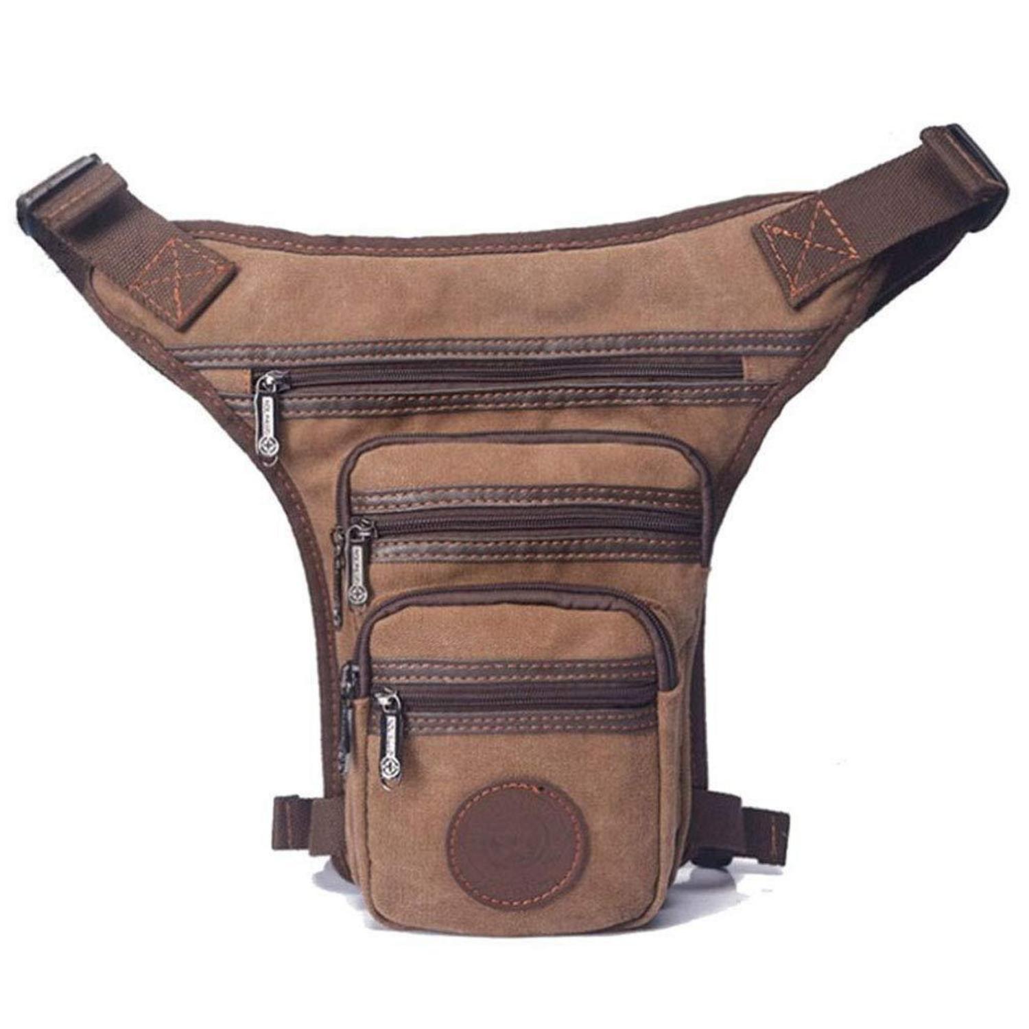 Beintasche Aus Canvas Für Motorrad, Reisen Und Outdoor