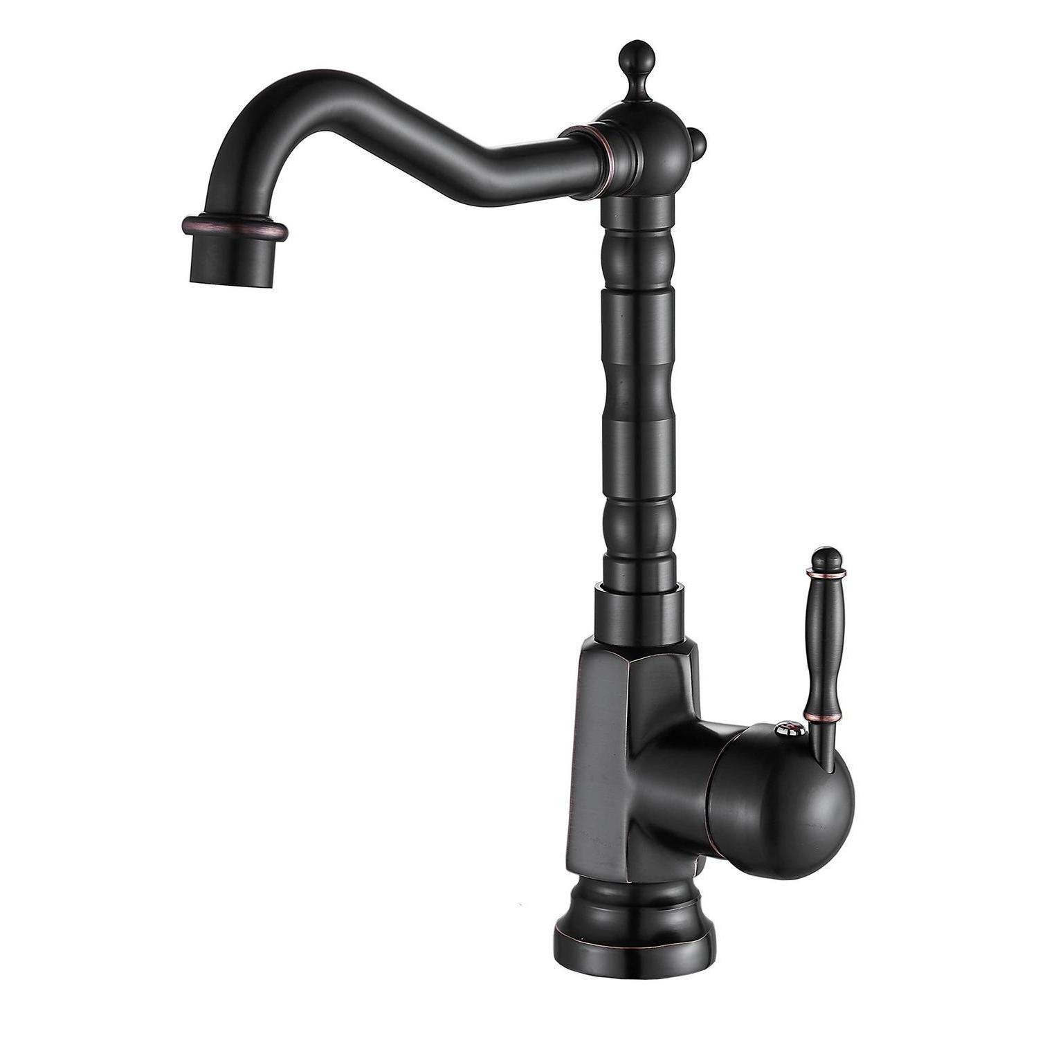 Küchenarmatur Einhebelmischer Mit Schwenkbarem Auslauf, Öl-bronze-finish