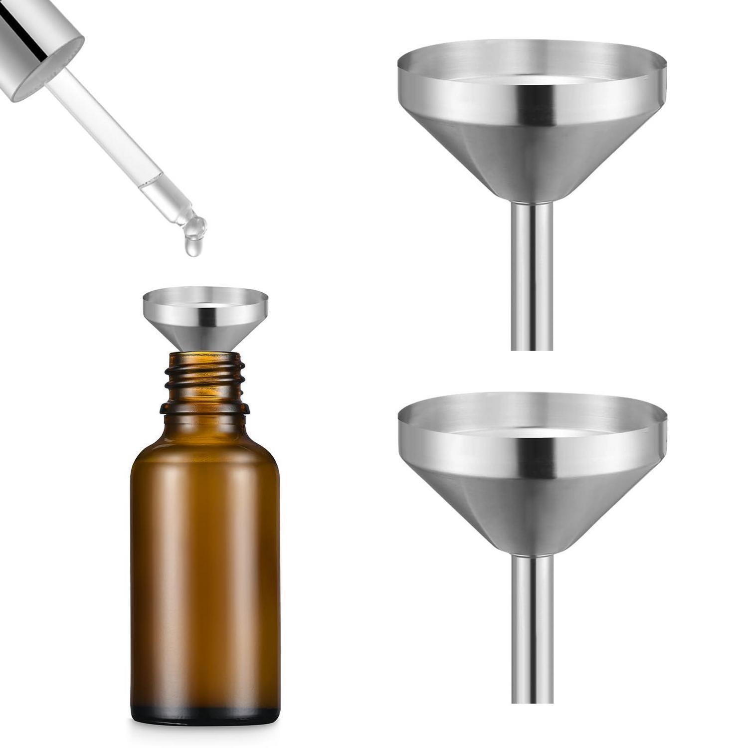 2er Set Mini Trichter Edelstahl Für Küche, Kosmetik & Auto