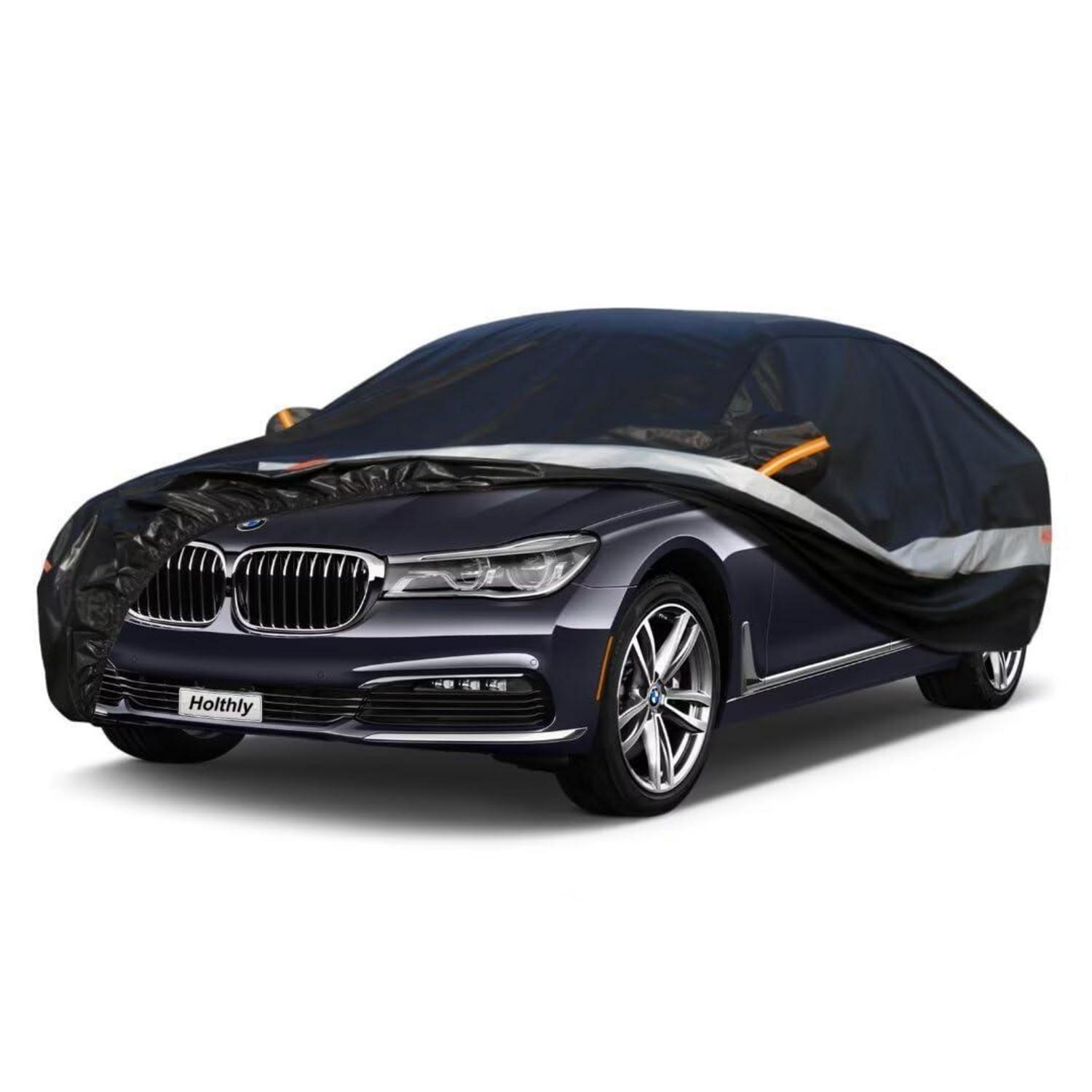 Auto Abdeckplane 10 Lagen 100% Wasserdicht Für Bmw 4 Series (2013-2024) Schwarz