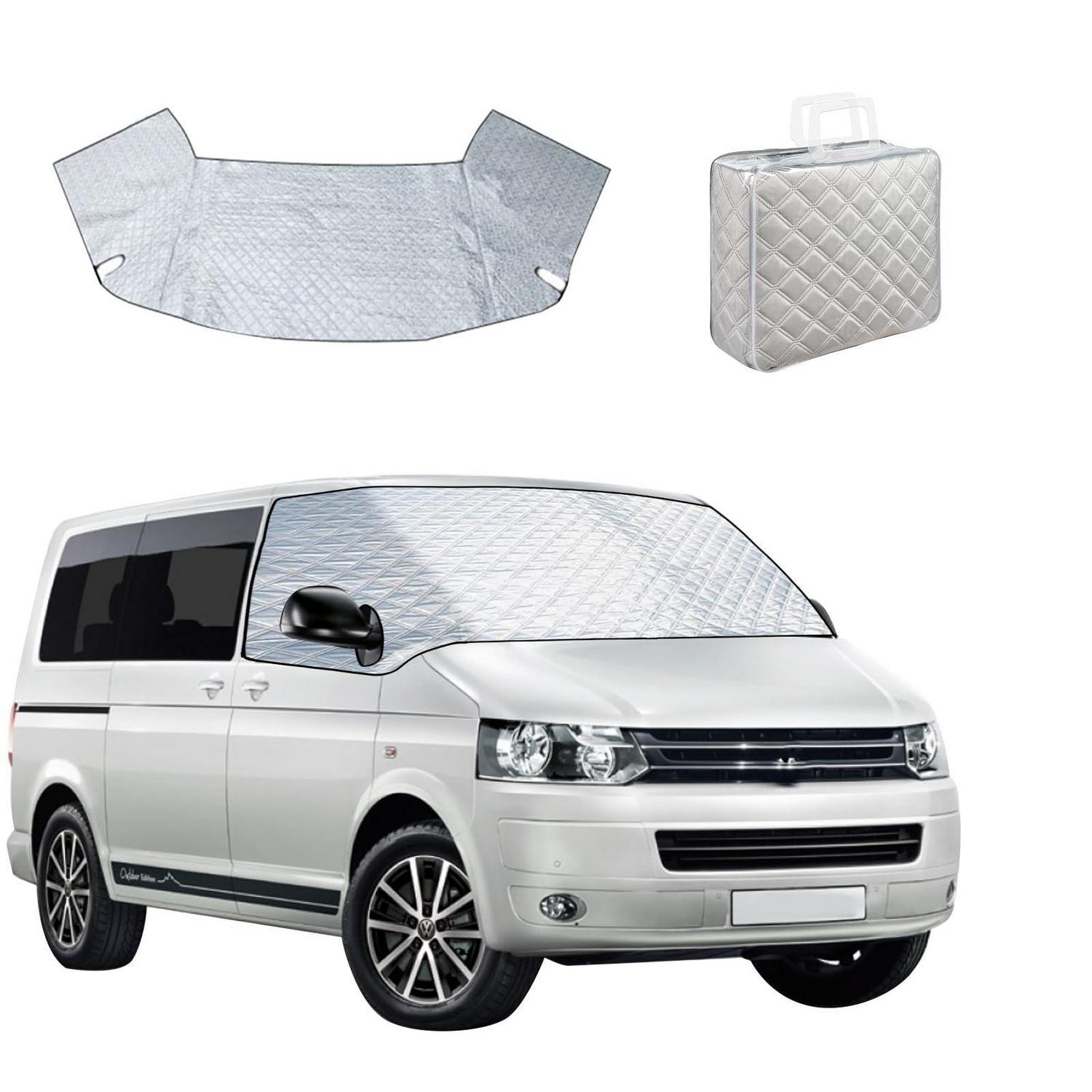 Auto Scheibenabdeckung Für Vw T5 (2003-2015) Silber, Ganzjahresschutz