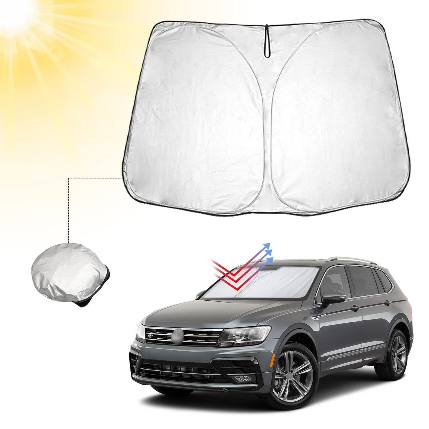 Auto Sonnenschutz Frontscheibe Uv Schutz Faltbar Für Vw Tiguan Allspace, Seat Tarraco
