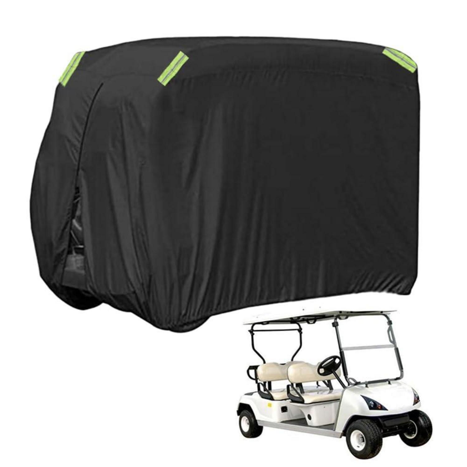 Golfwagen Abdeckung 4 Sitze, Wetterfest, Uv-schutz, 210d Polyester, Reflektierend