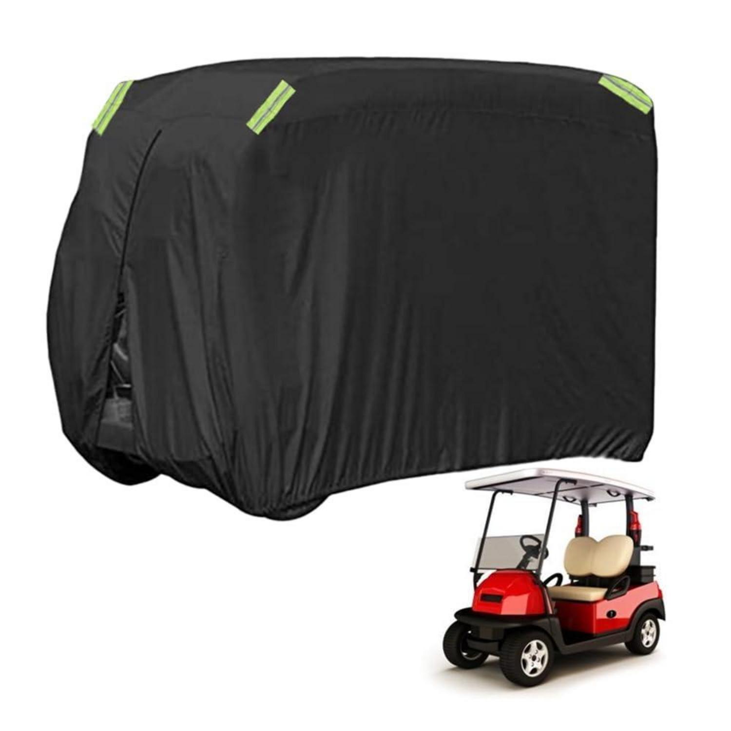 Golfwagen Abdeckung 210d Polyester Wetterfest Mit Reißverschluss Für 2 Sitzer