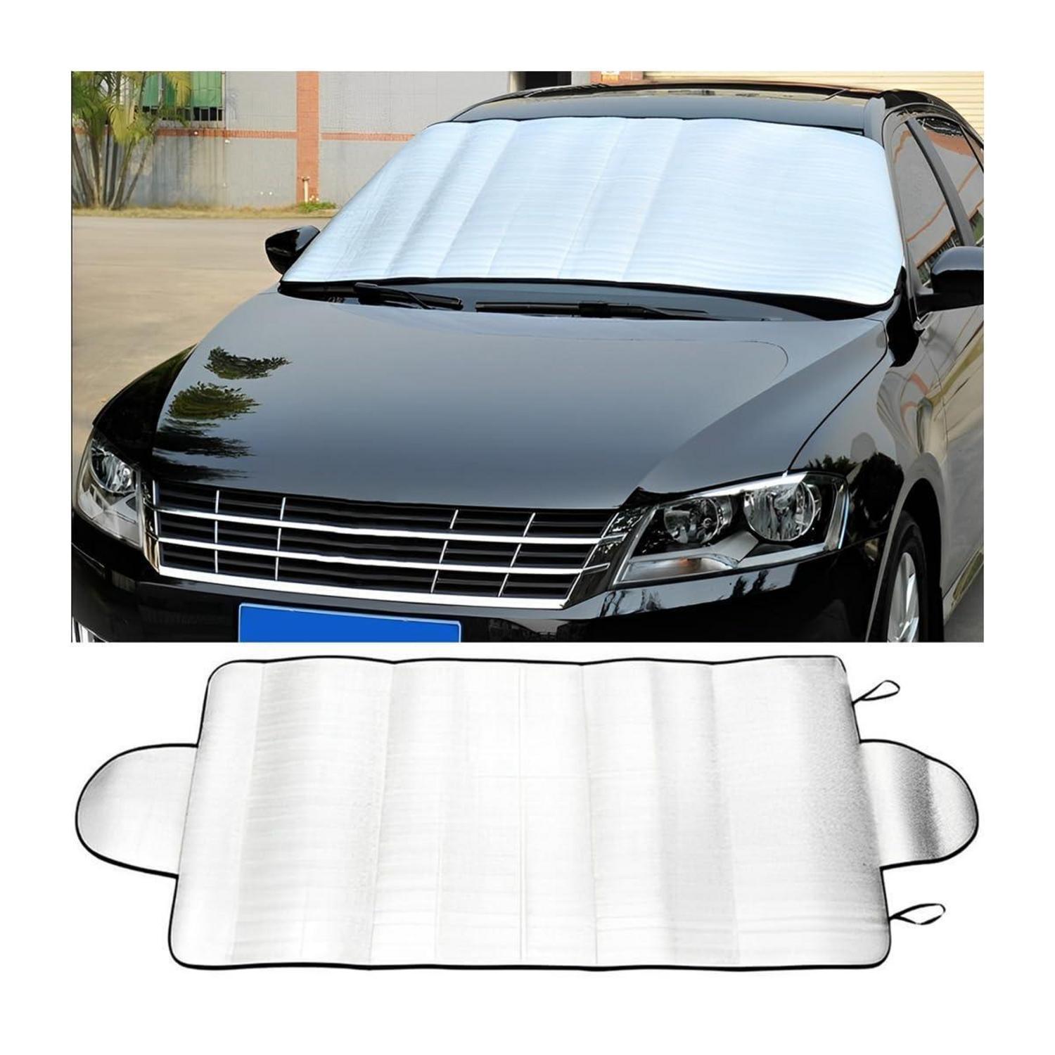 Auto Windschutzscheibenabdeckung 150x70cm, Ganzjahresschutz, Frost- Und Sonnenschutz