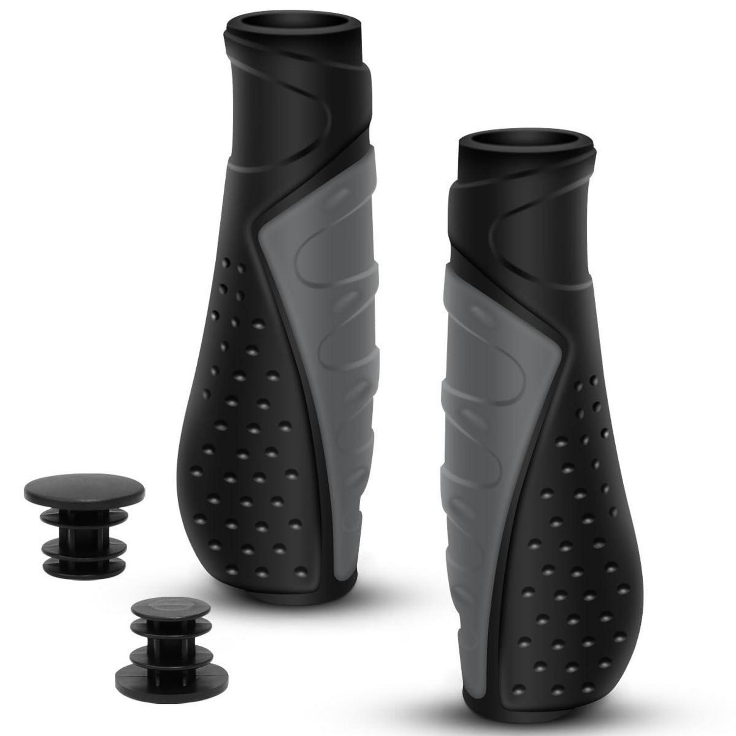 Ergonomische Fahrradgriffe 22,2mm Grau Rutschfest Für Mtb, Klapprad