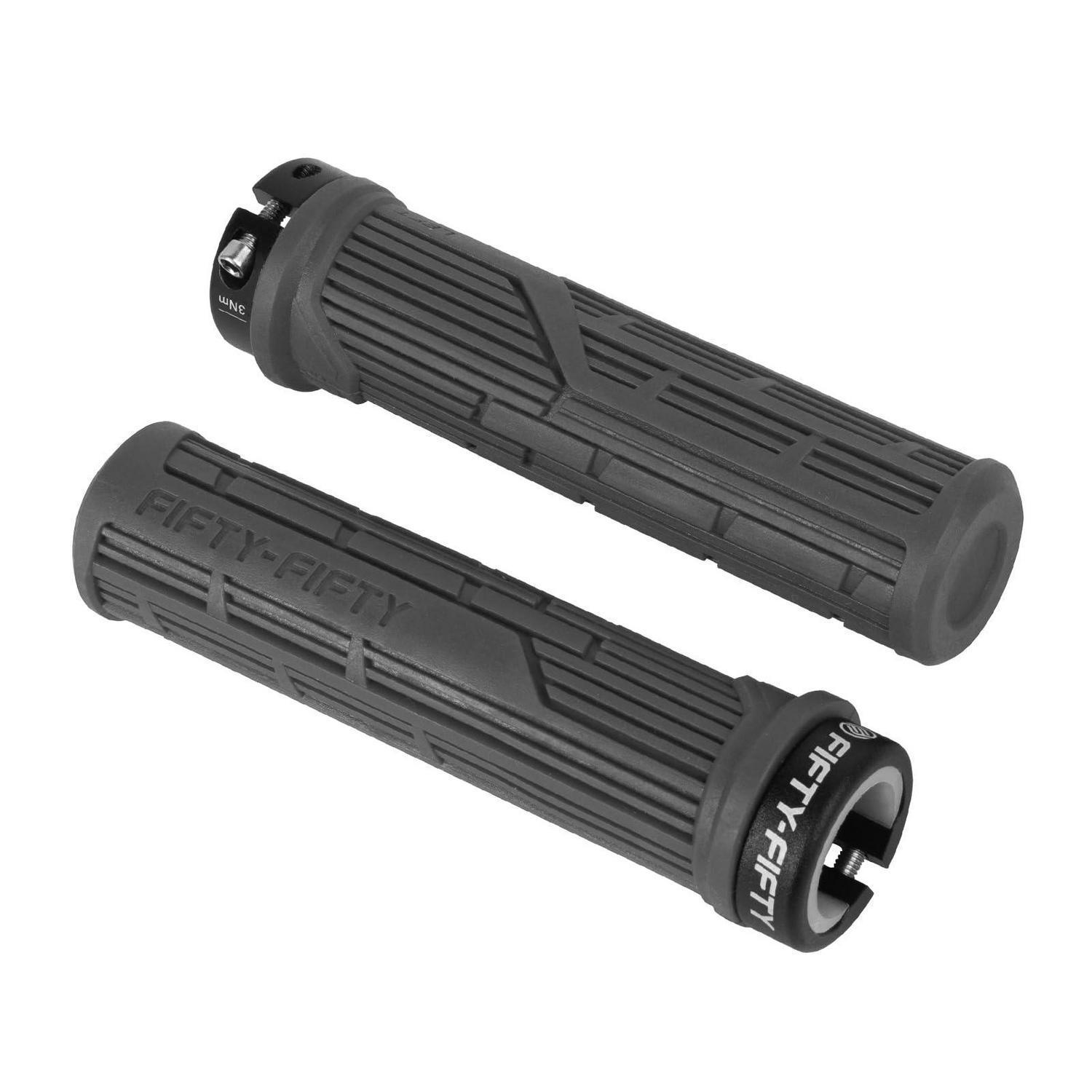 Mtb Griffe Lock-on, Weich & Bequem, Rutschfest, Für Mountainbikes, Grau