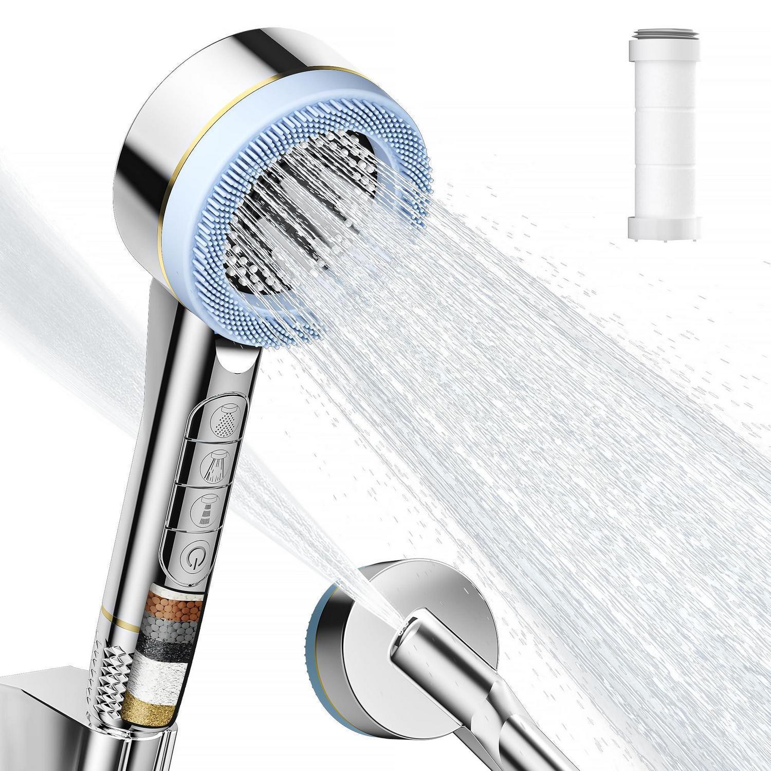 Handbrause Mit Filter, 4 Strahlarten, Hochdruck, Wassersparend