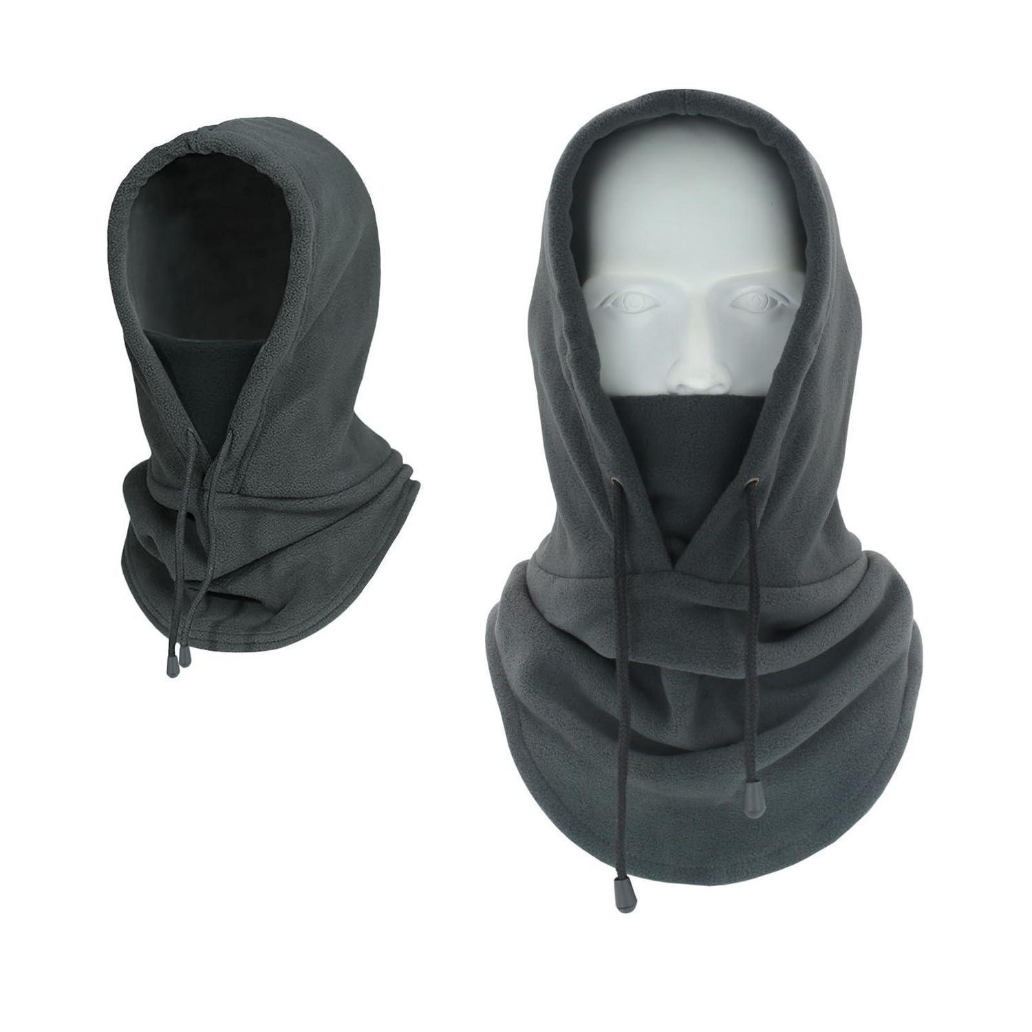 Fleece Sturmhaube Für Damen Und Herren, Warm & Atmungsaktiv, Dunkelgrau