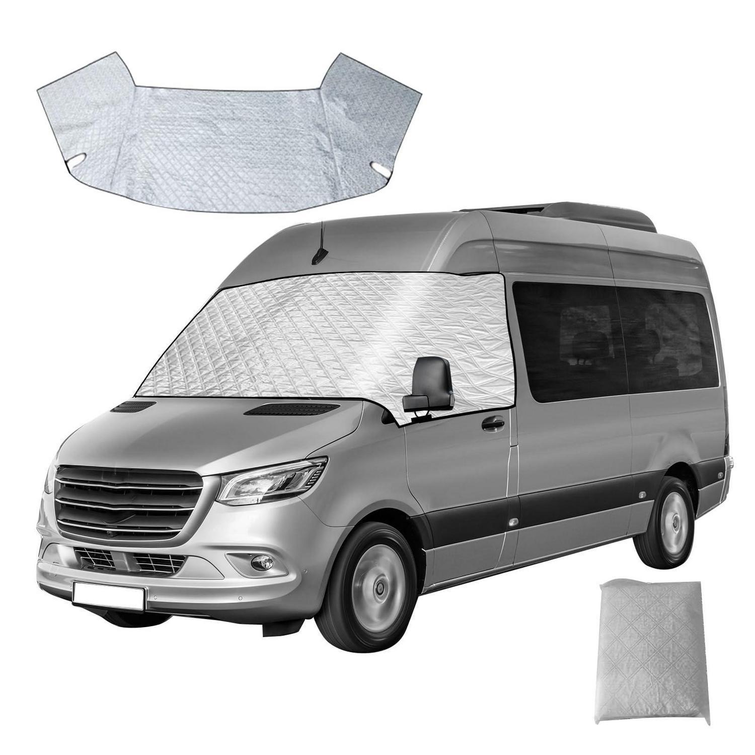 Frontscheibenabdeckung Für Mercedes Sprinter 2006-2018, Thermo-schutz, Silber