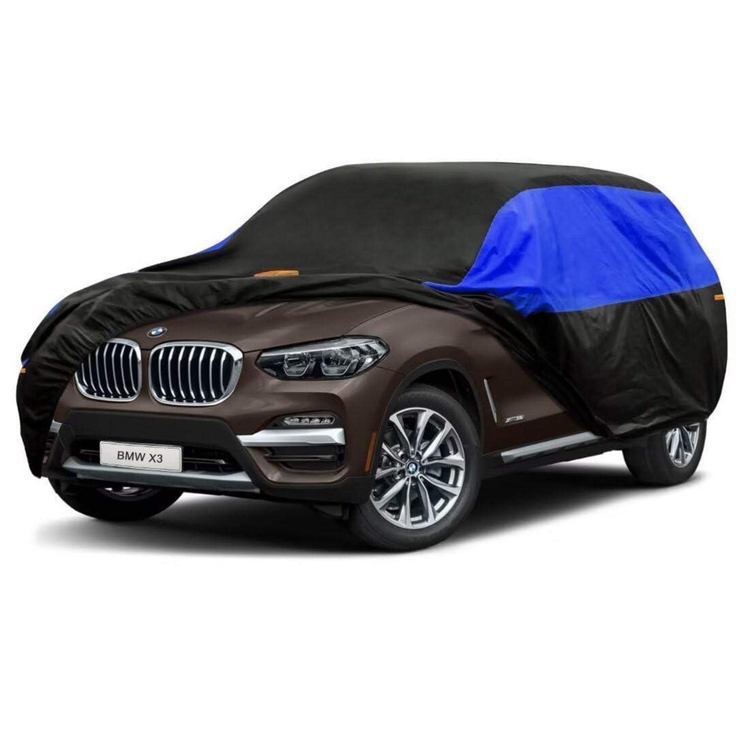 Autoabdeckung Wasserdicht Atmungsaktiv Für Bmw X3 (2010-2024) Schwarz Blau