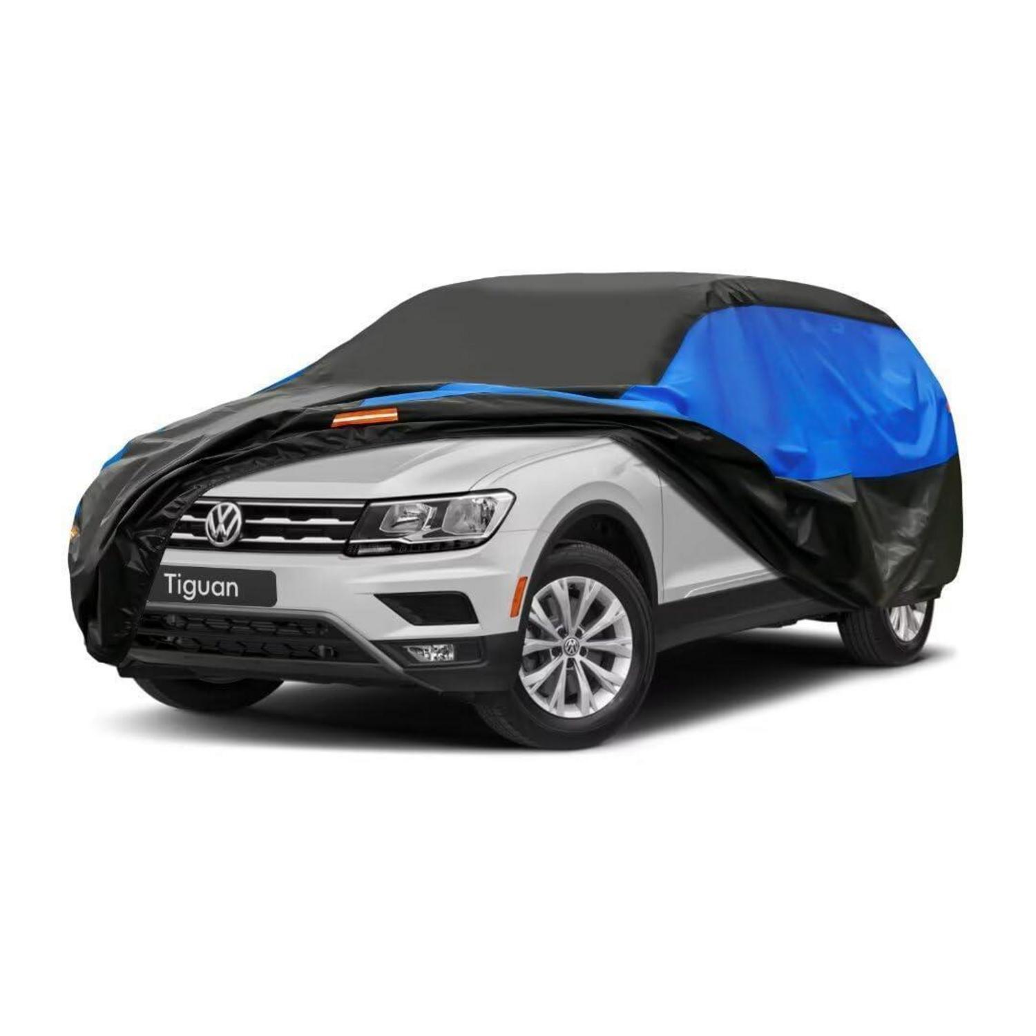 Autoabdeckung Wasserdicht Atmungsaktiv Für Vw Tiguan (2007-2023) Schwarz Blau