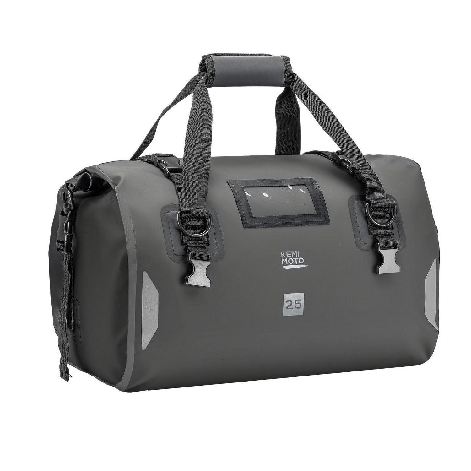 Motorrad Hecktasche 25l Ipx6 Wasserdicht Mit Schnellverschluss Und Reflektierenden Streifen