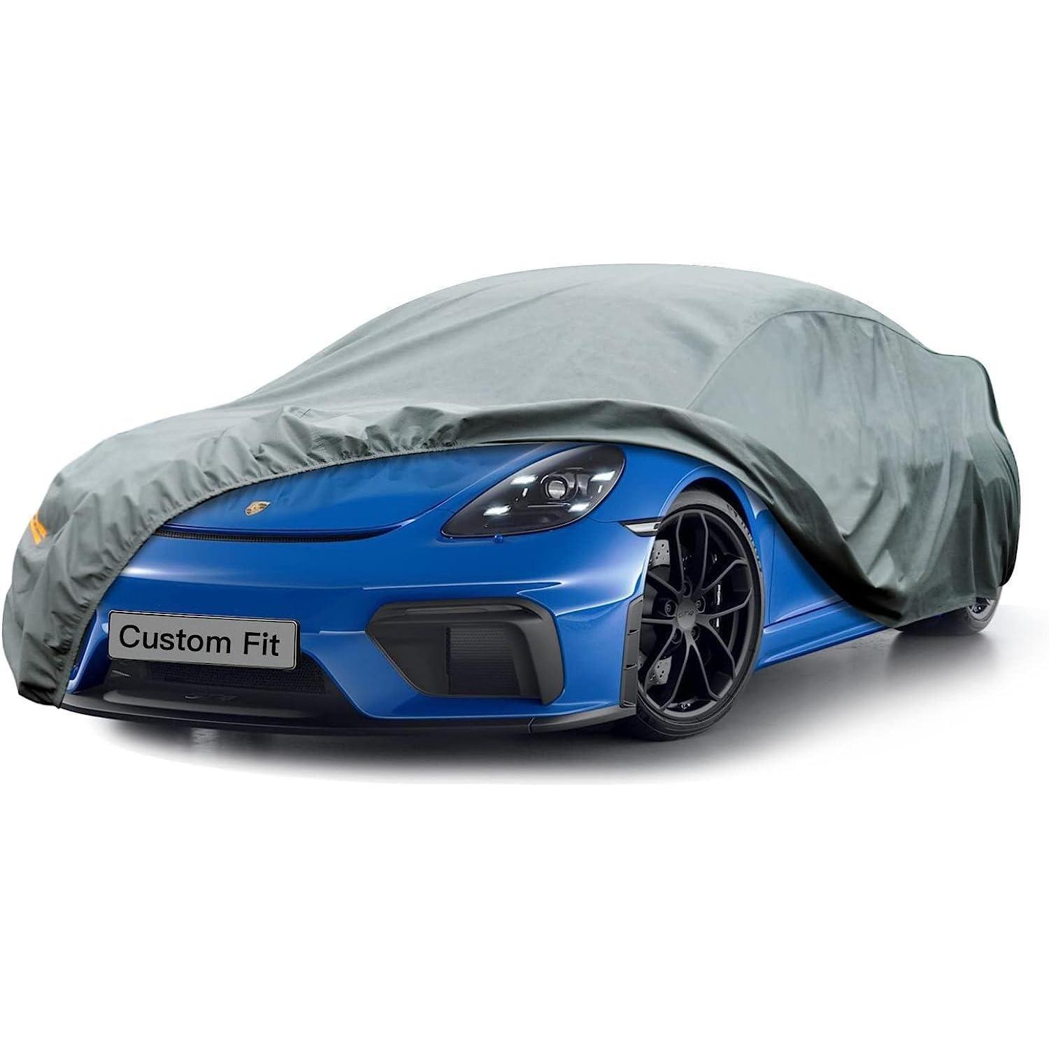 Autoabdeckung Für Porsche 718 Boxster Cayman 981-987, Wasserdicht, Atmungsaktiv, Grau
