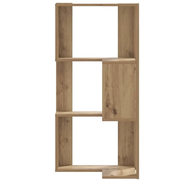 vidaXL Eck-Bücherregal 3 Böden Artisan-Eiche 50x50x102cm Holzwerkstoff 852599