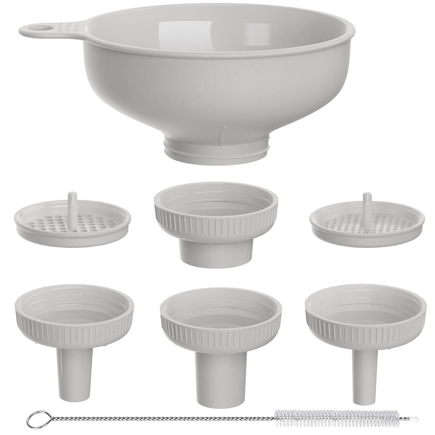 Küchentrichter Set Mit 5 Ausläufen, Bpa-frei, Für Einmachgläser & Flaschen