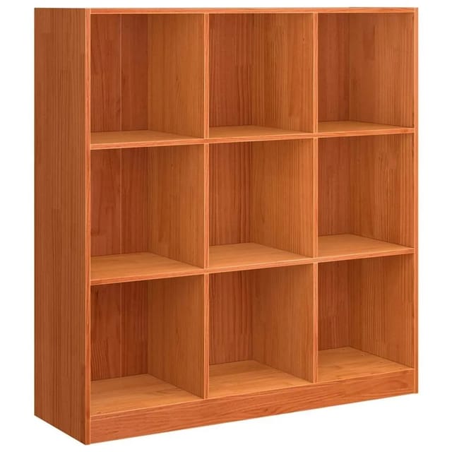 vidaXL Bücherregal Wachsbraun 104 x 33 x 110 cm Massives Kiefernholz 869874