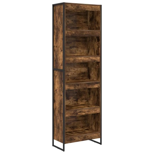 vidaXL Bücherregal 2-Tlg Raucharbe 80 x 30 x 155 cm Holzwerkstoff 3403000
