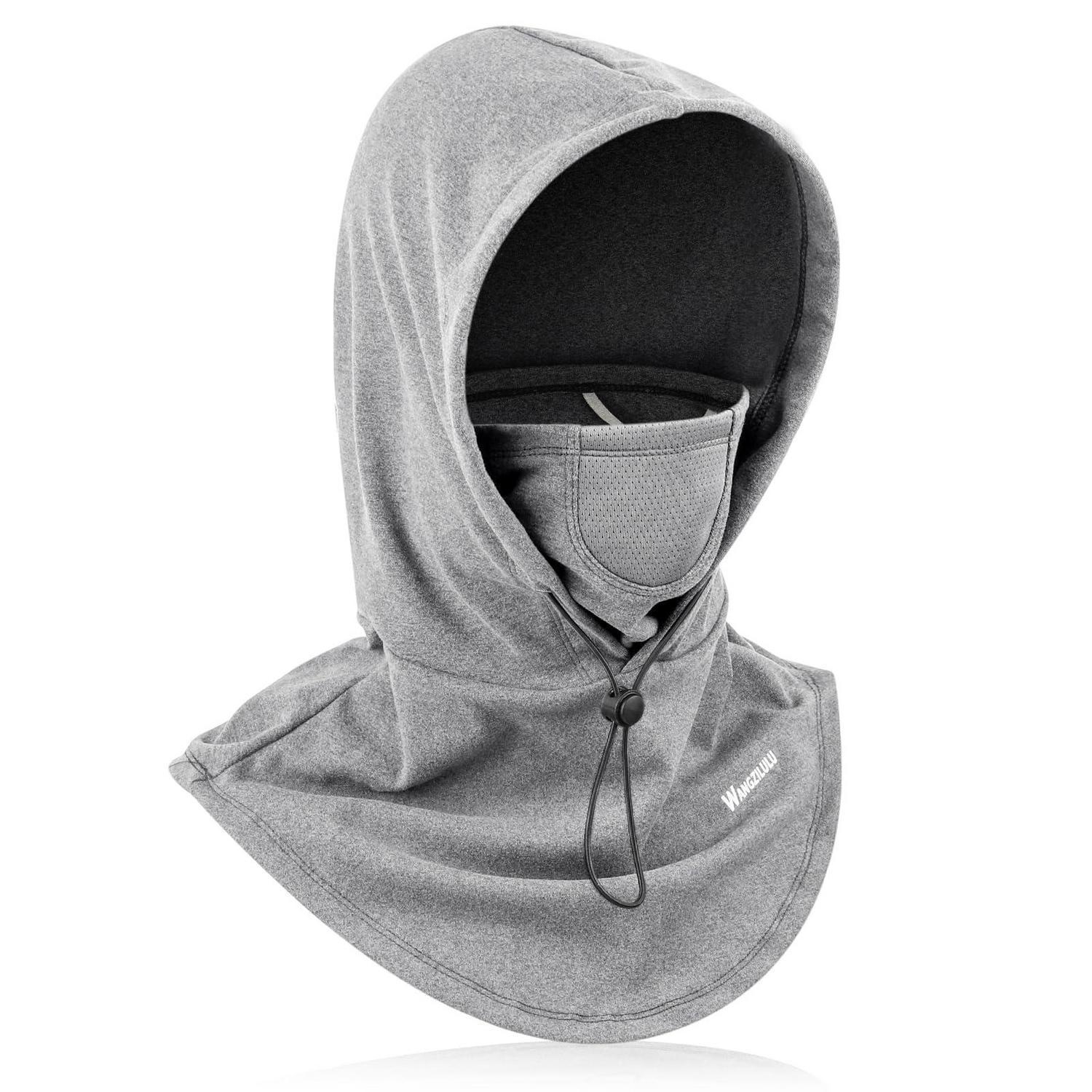 Sturmhaube Unisex Grau Winddicht Thermo Atmungsaktiv Für Ski, Motorrad, Radfahren