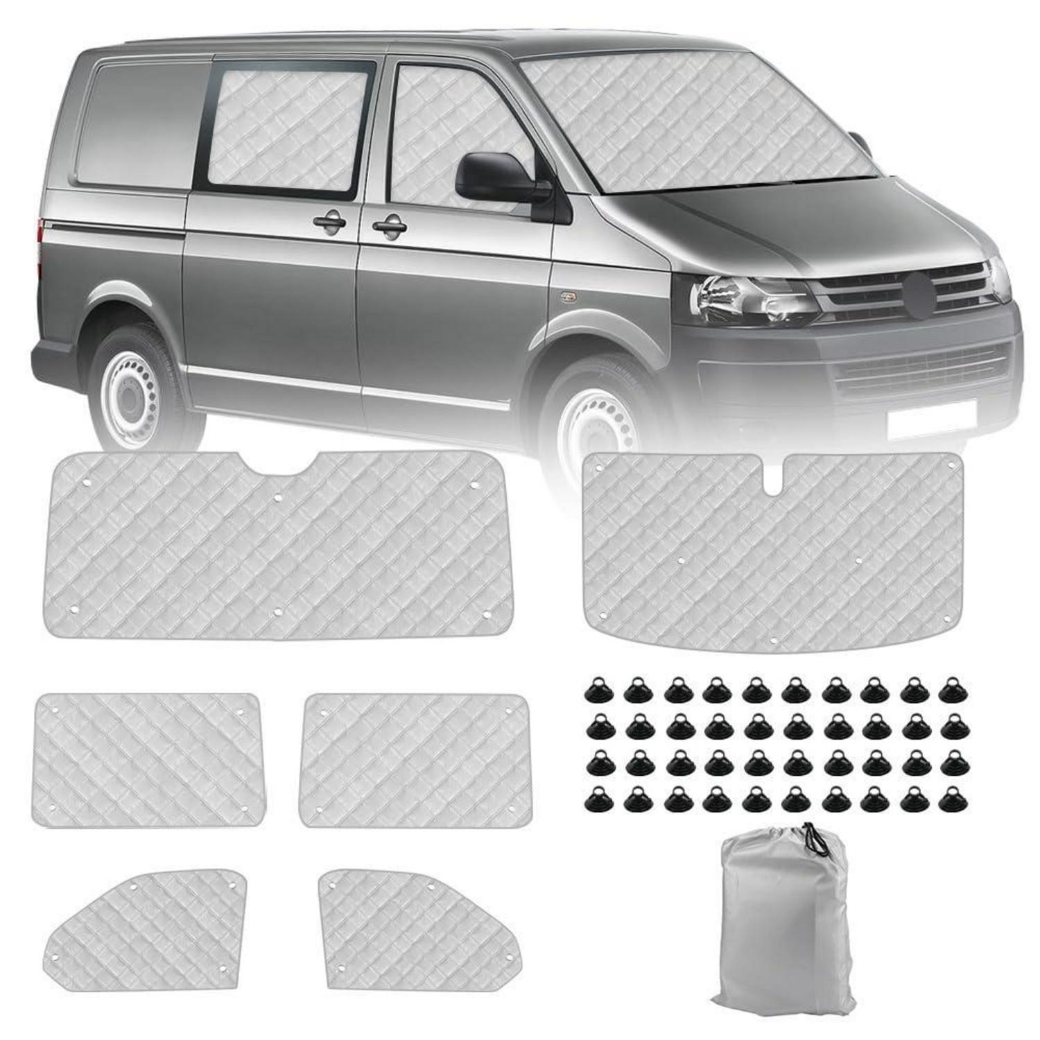 Thermomatte Fahrerhaus Für Vw T5 T6 Kombi, 6-teilig, Uv- & Sonnenschutz