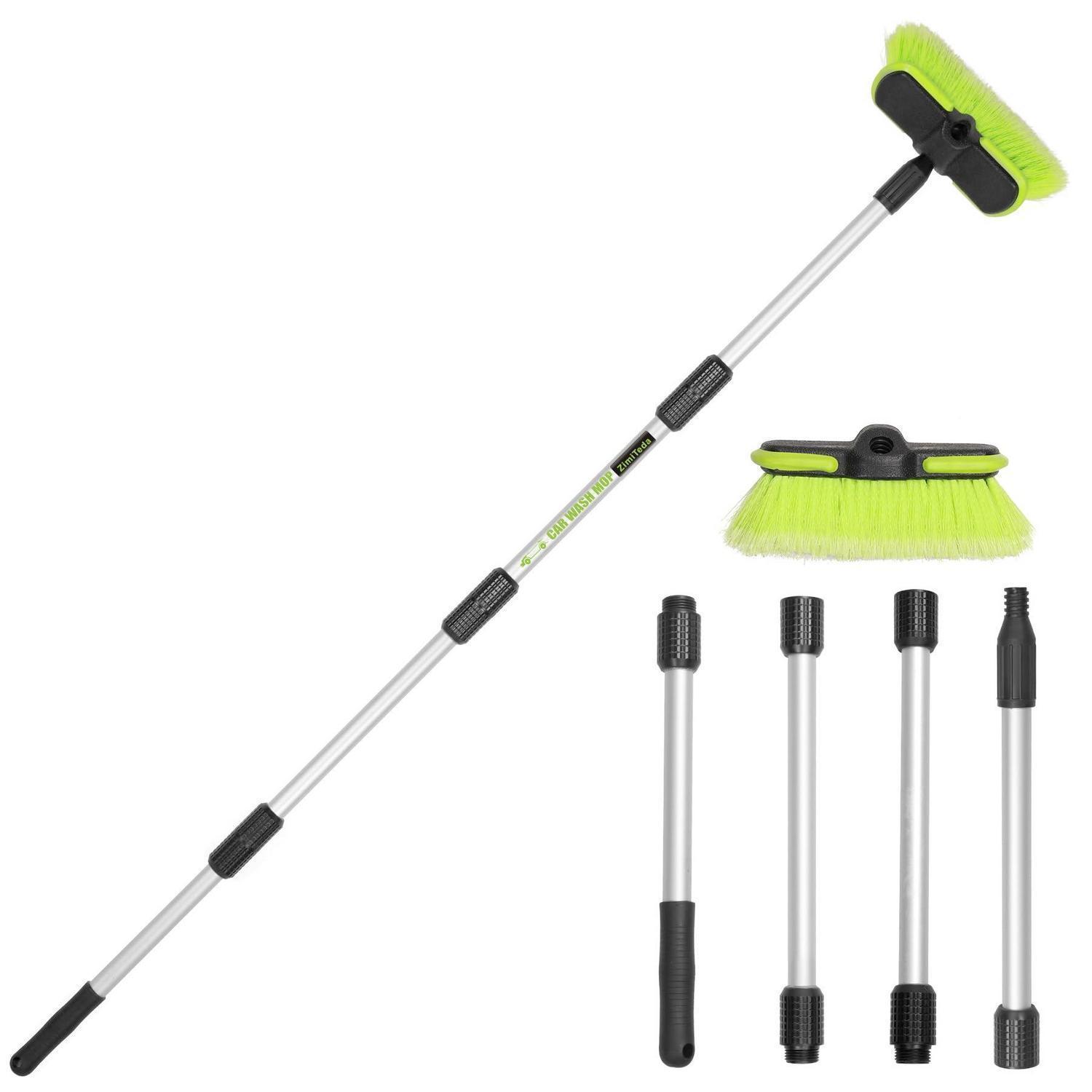 Autowaschbürste Mit Teleskopstiel 165cm, Weiche Borsten, Kratzfest