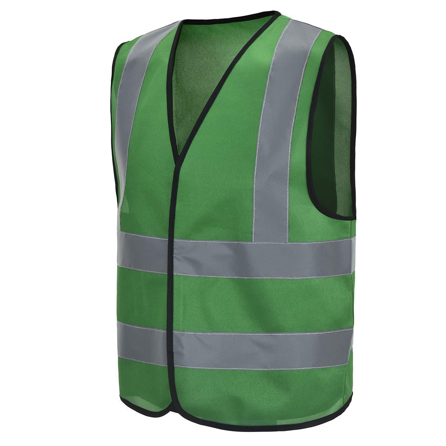 Sicherheitsweste Mit Reflektorstreifen, Warnweste, Grün, Größen 6xl-8xl