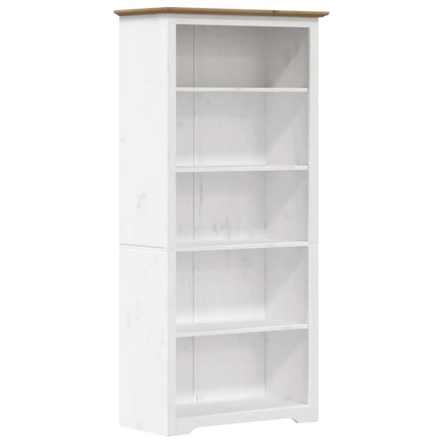 vidaXL Bücherregal 5 Fächer BODO Braun 82x40x173 cm Massivholz Kiefer 355081