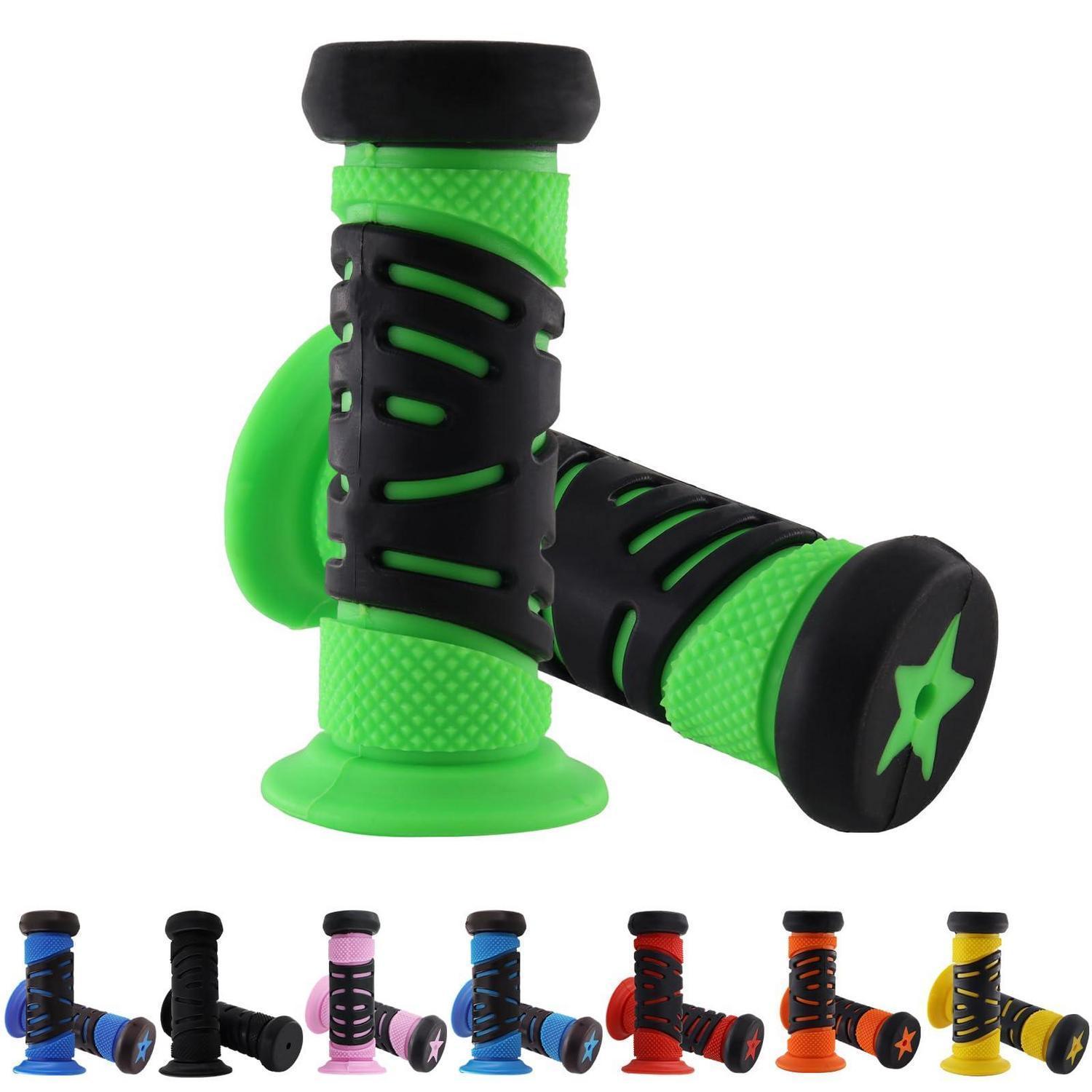 Fahrradgriffe Kinder 22mm Mit Prallschutz, Rutschfest, 95mm, Grün