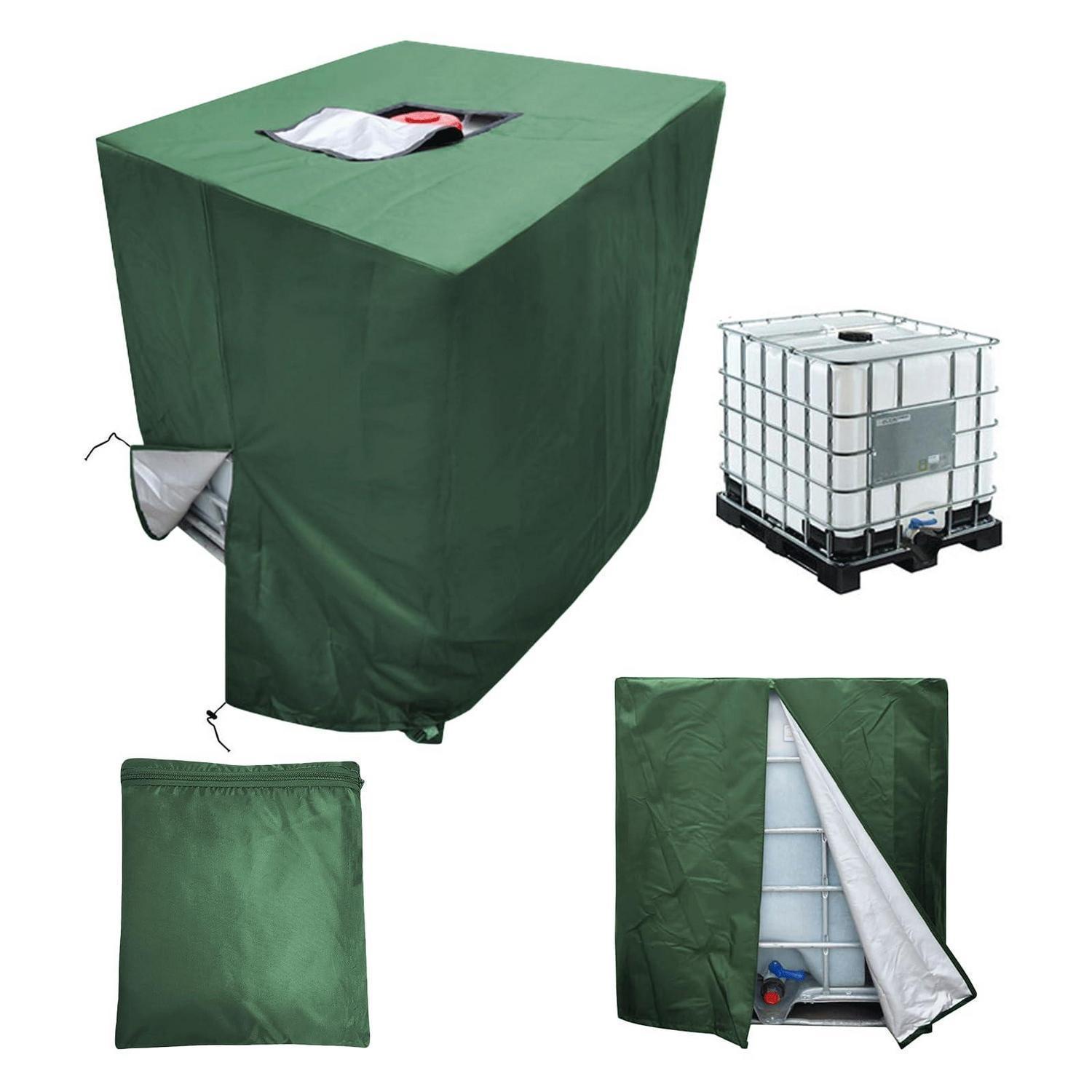 Ibc Tank Abdeckung 1000l Mit Reißverschluss, Frostschutz, Uv-schutz, 120x100x116cm