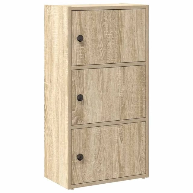 vidaXL Bücherregal Sonoma-Eiche 40x24x77 cm Holzwerkstoff 860366