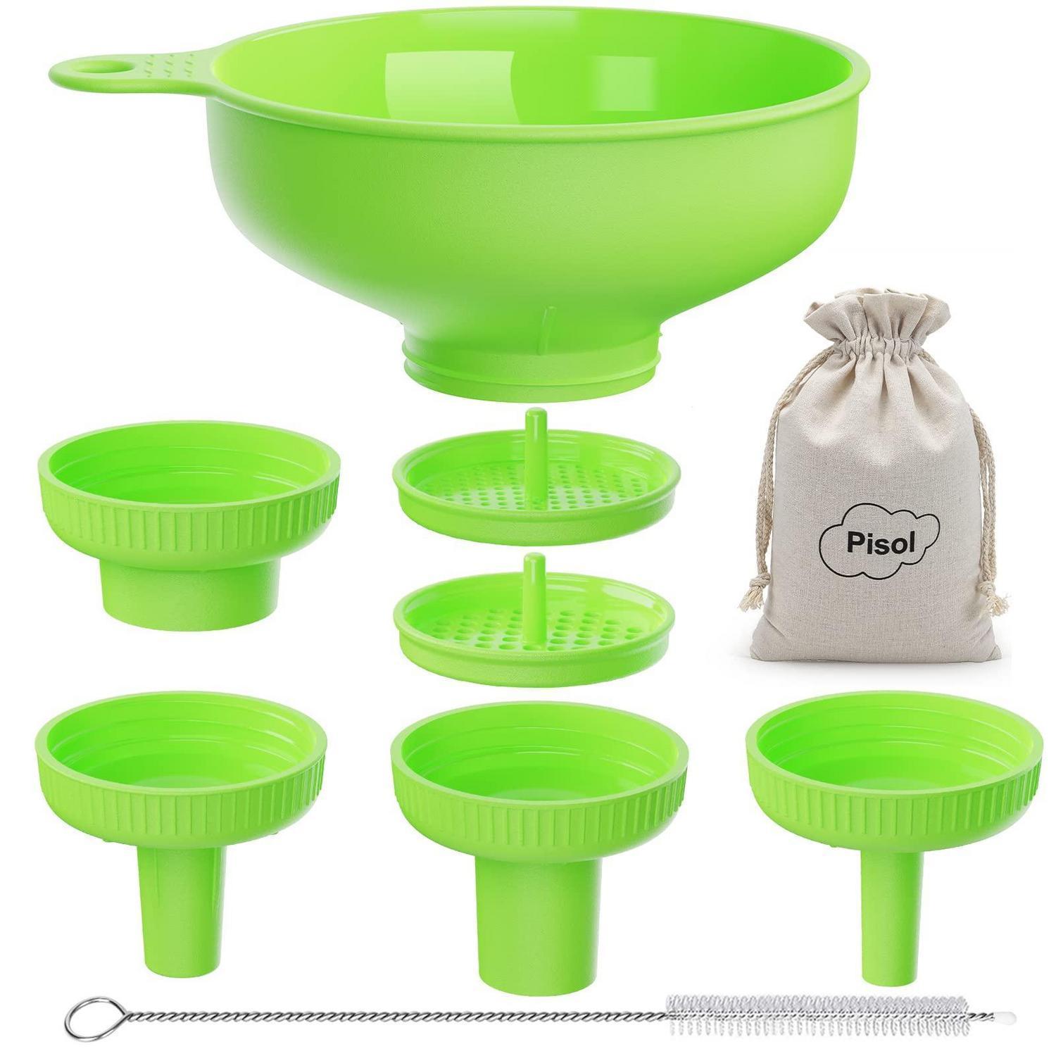 Küchentrichter Set Mit 5 Ausläufen, Bpa-frei, Spülmaschinenfest, Für Einmachgläser