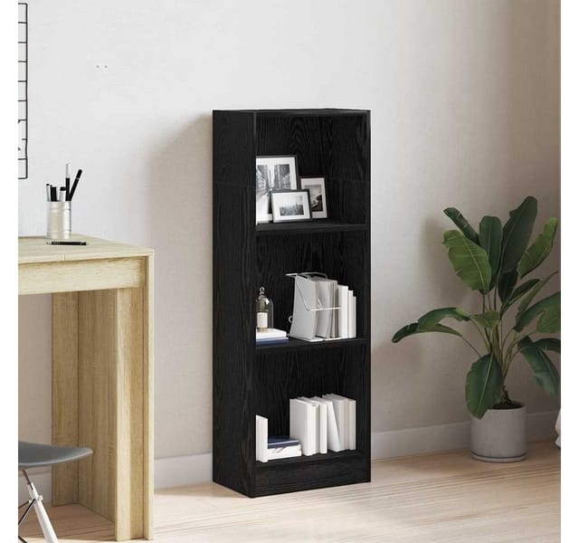 vidaXL Bücherregal Schwarz Eichen-Optik 40x24x109 cm Holzwerkstoff 862452
