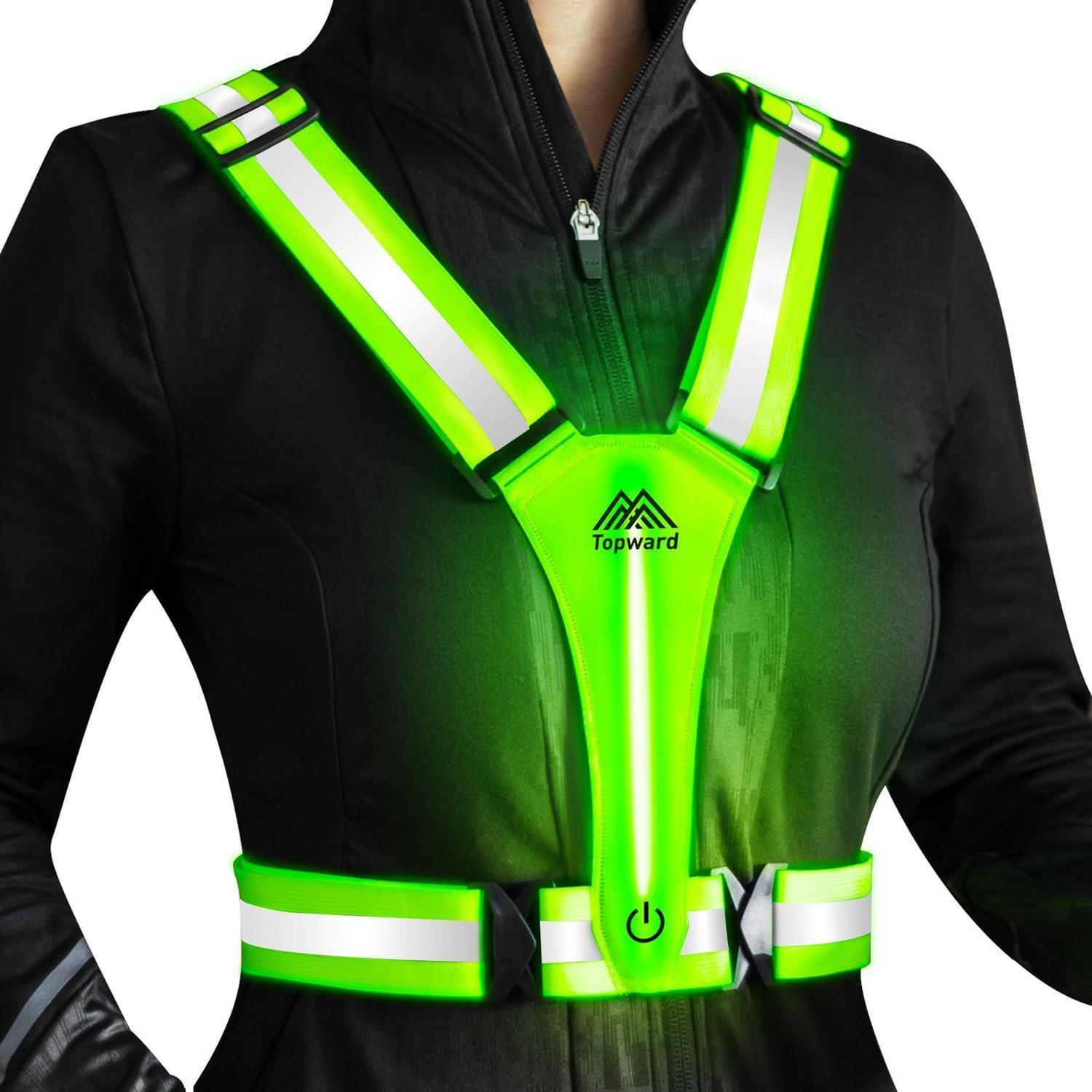 Warnweste Mit Leds, Reflektierend, Usb-aufladbar, Für Damen, Herren, Kinder