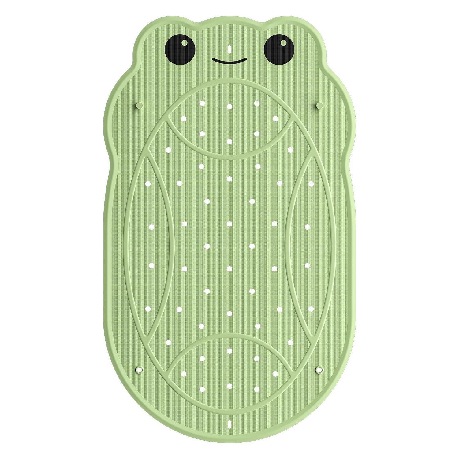 Badewannenmatte Rutschfest Für Kinder, Froschform, 76x45cm, Grün