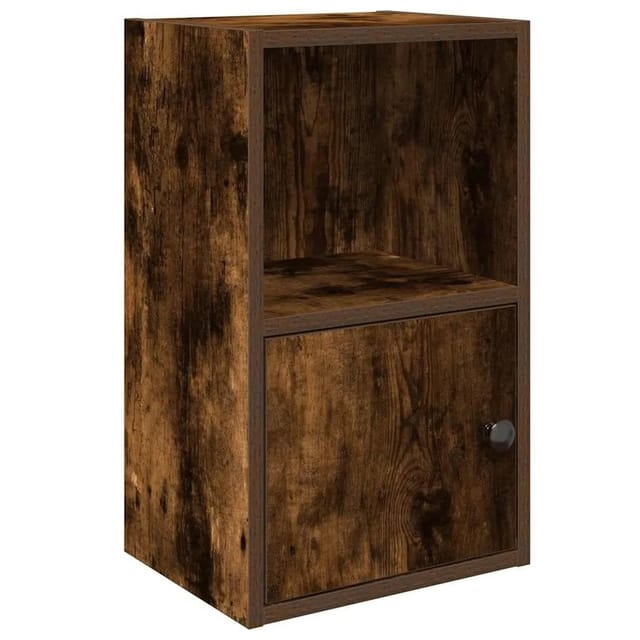 vidaXL Bücherregal Räuchereiche 31x24x52 cm Holzwerkstoff 860323