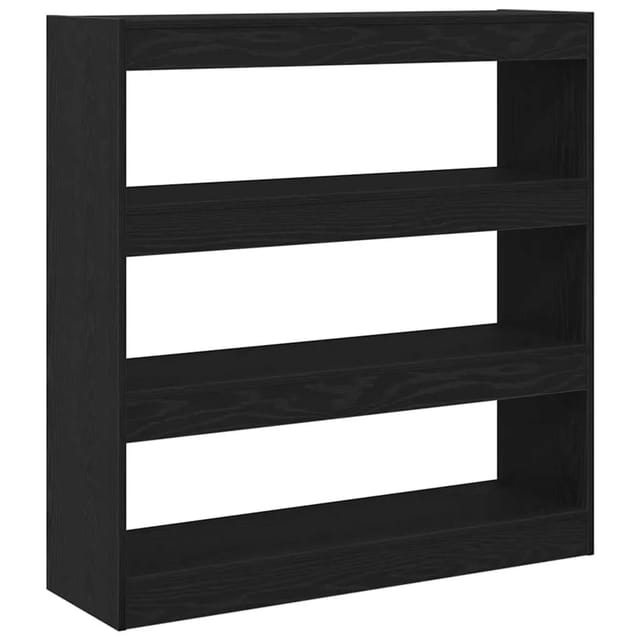 vidaXL Bücherregal Schwarz Eichen-Optik 100 x 30 x 103 cm 862726