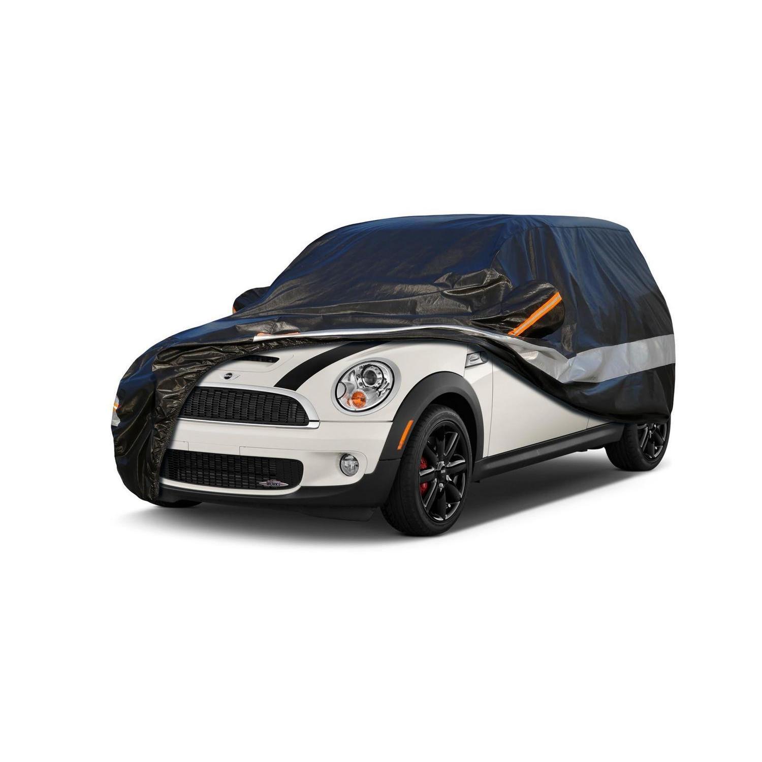 Autoabdeckung 10 Schichten Wasserdicht Atmungsaktiv Für Mini Clubman (2007-2014) Schwarz