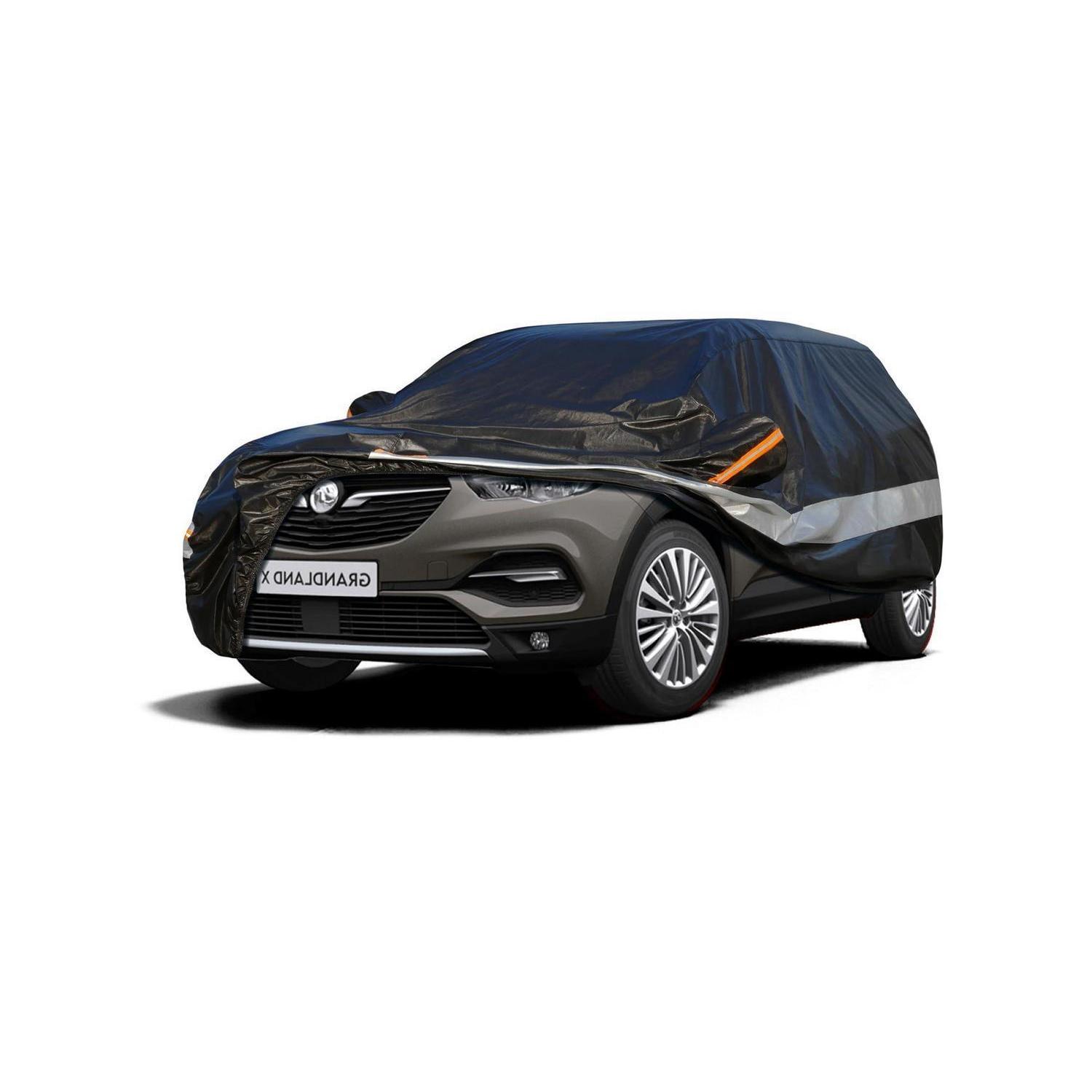 Autoabdeckung 10 Schichten Wasserdicht Atmungsaktiv Für Vauxhall Grandland (2017-2023) Schwarz