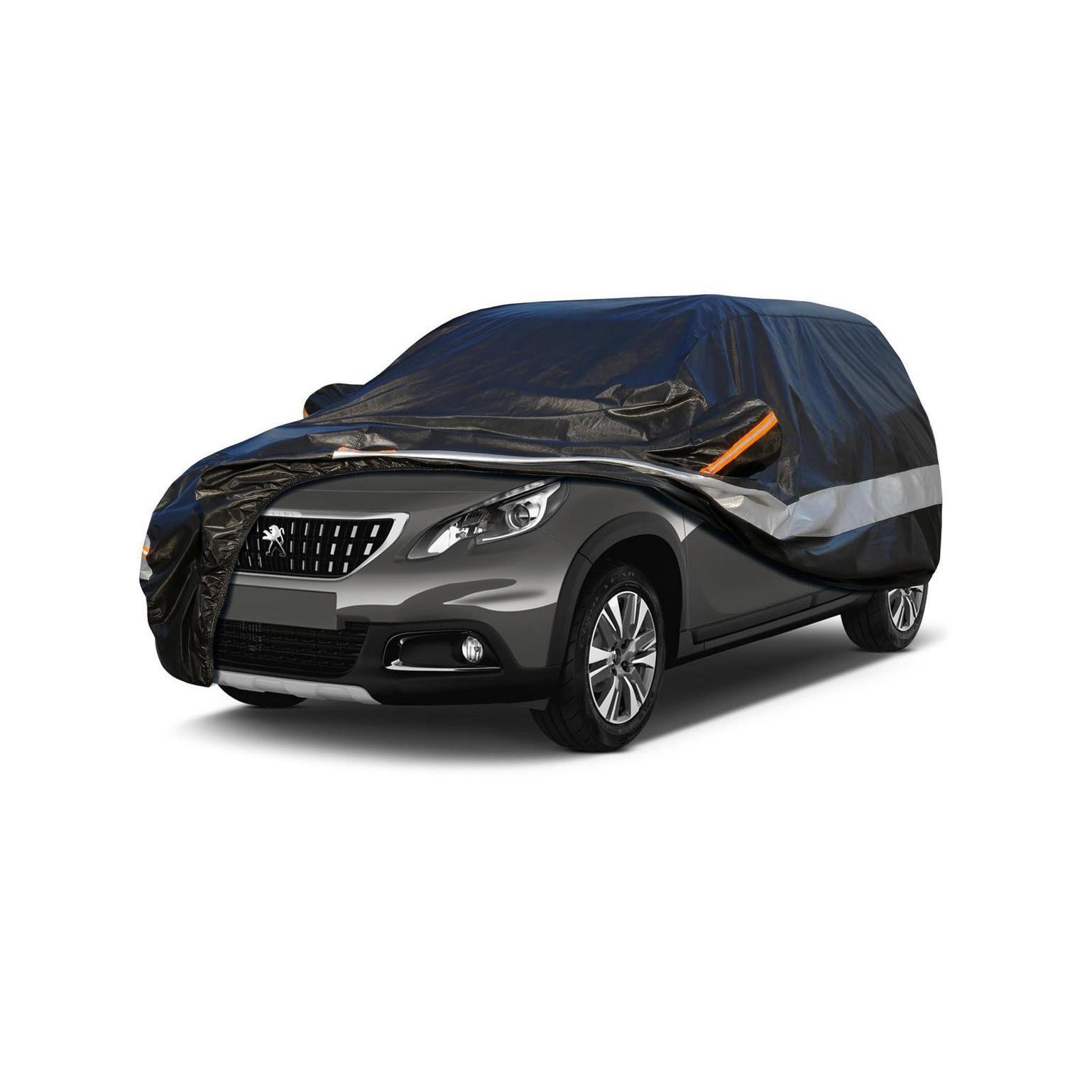 Autoabdeckung 10 Schichten Wasserdicht Atmungsaktiv Für Peugeot 2008 (2014-2023) Schwarz