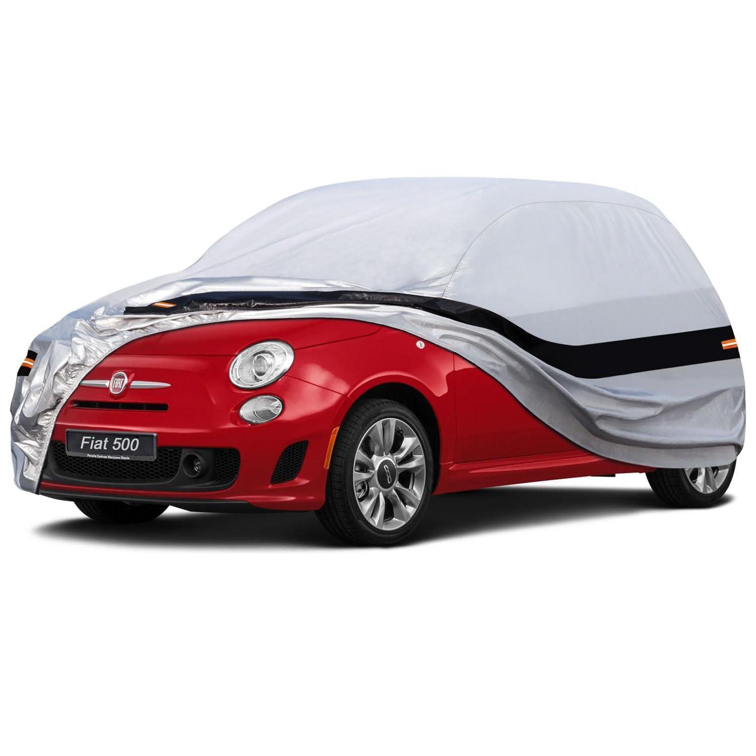 Autoabdeckung 10 Schichten 100% Wasserdicht Für Fiat 500 Abarth 500 595 (2010-2025)