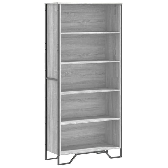 vidaXL Bücherregal Grau Sonoma 80x31x169 cm Holzwerkstoff 3295315