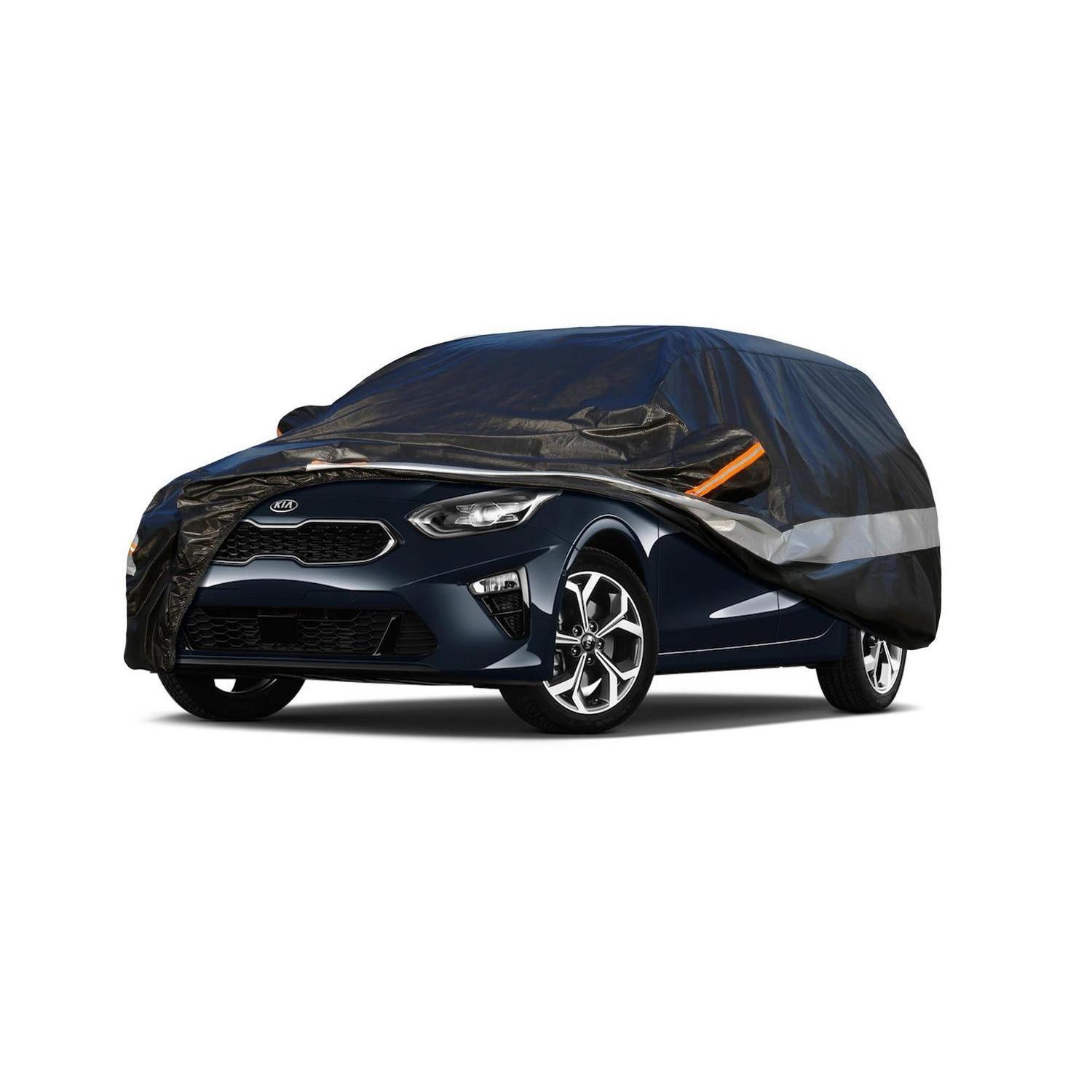 Autoabdeckung 10 Schichten Wasserdicht Atmungsaktiv Für Kia Ceed (2007-2023) Schwarz