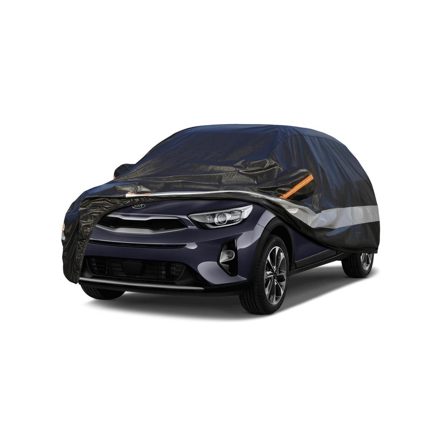 Autoabdeckung 10 Schichten Wasserdicht Atmungsaktiv Für Kia Stonic (2017-2023) Schwarz