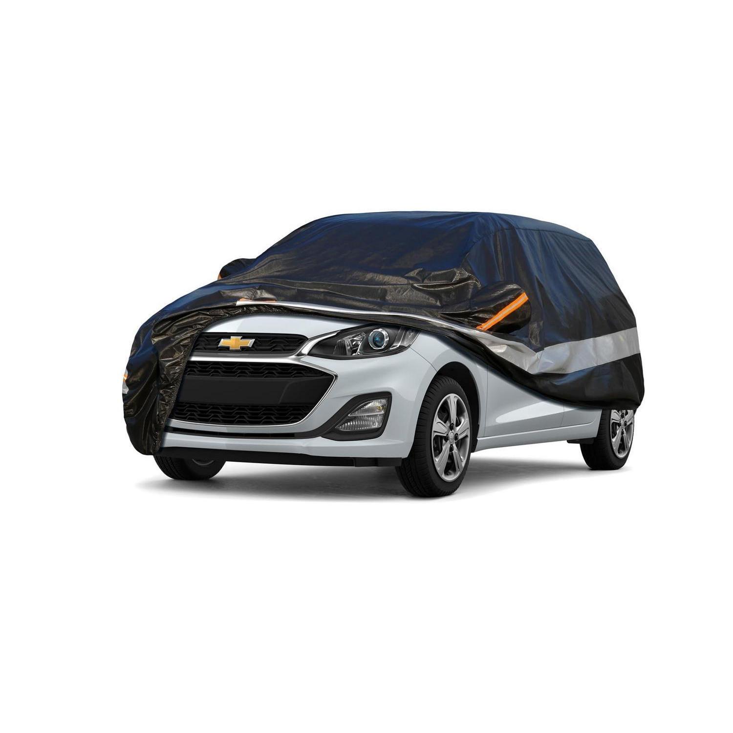 Autoabdeckung 10-lagig Wasserdicht Atmungsaktiv Für Chevrolet Spark (1997-2022) Schwarz
