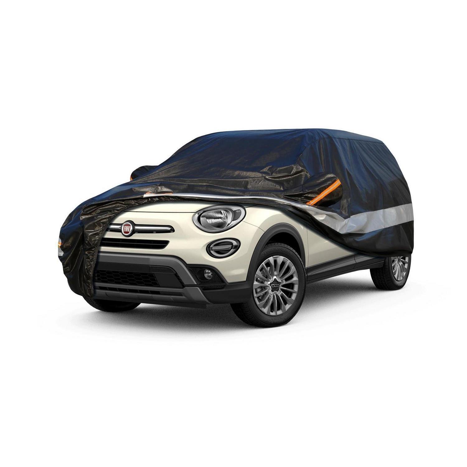 10-schicht Autoabdeckung Wasserdicht Atmungsaktiv Für Fiat 500x (2014-2022) Schwarz