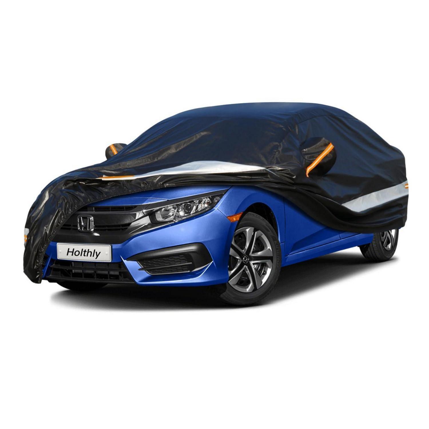 Autoabdeckung 10 Schichten Wasserdicht Atmungsaktiv Für Honda Civic (2016-2023) Schwarz