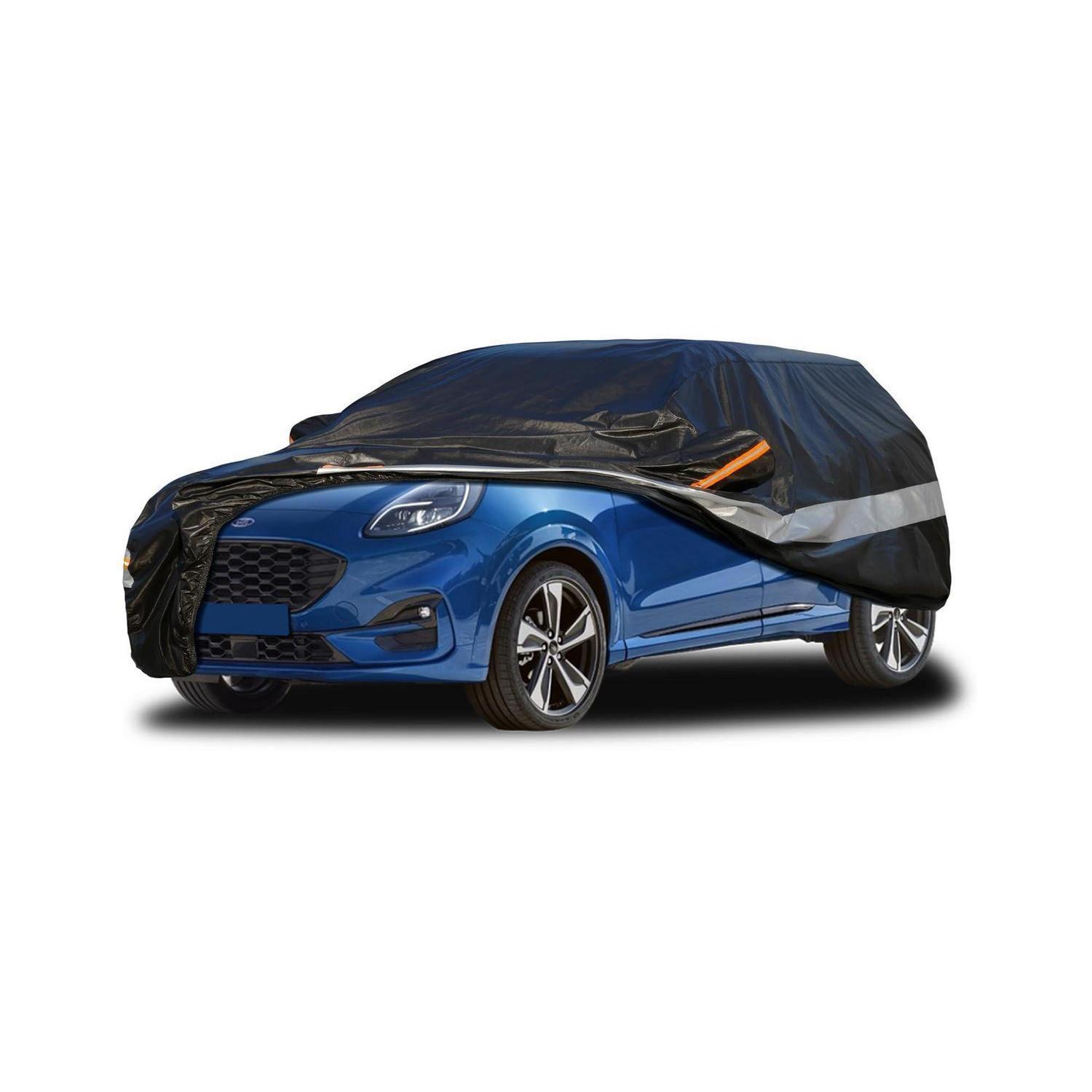 Autoabdeckung 10 Schichten Wasserdicht Atmungsaktiv Für Ford Puma (2019-2023) Schwarz