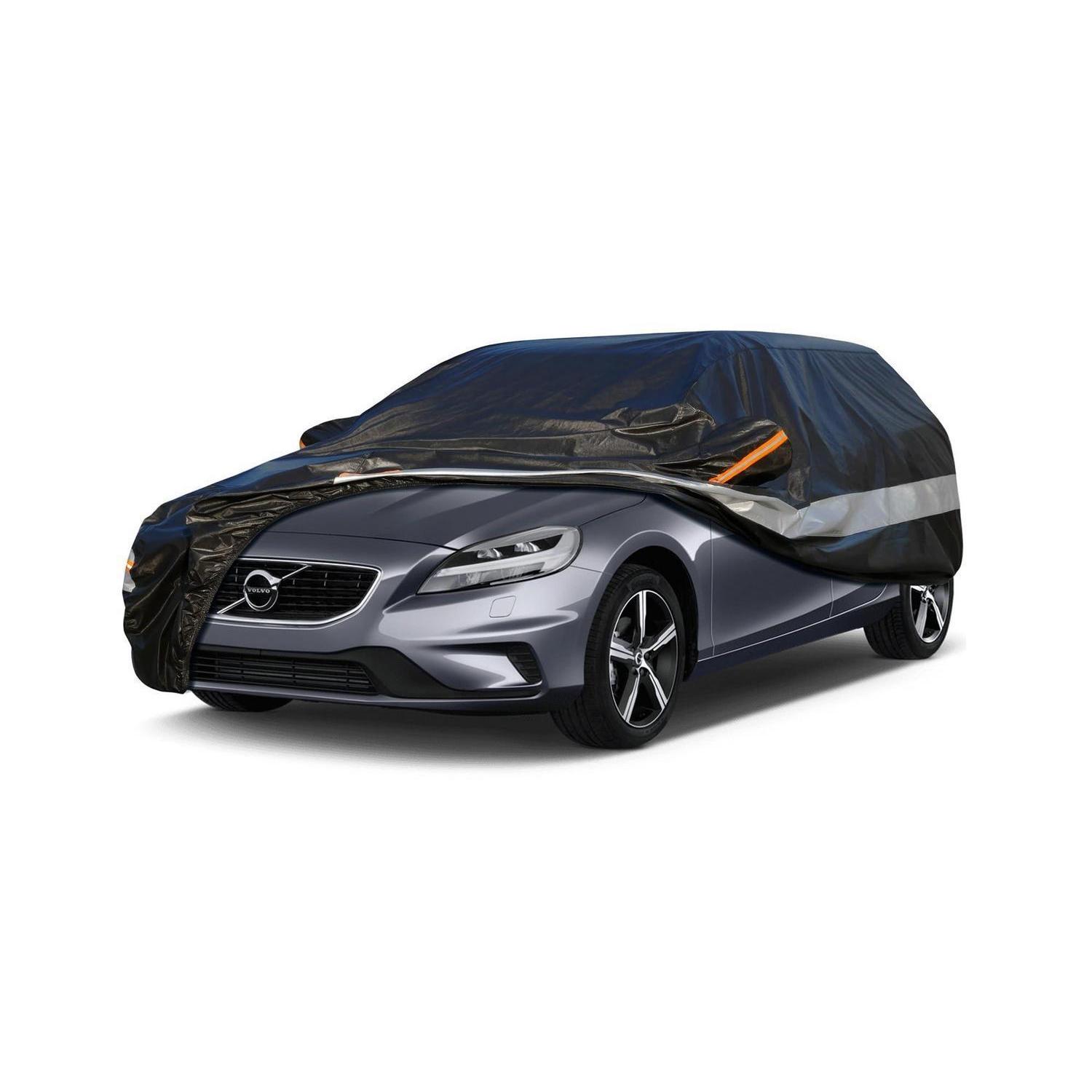 Autoabdeckung 10 Schichten Wasserdicht Atmungsaktiv Für Volvo V40 (2013-2019) Schwarz
