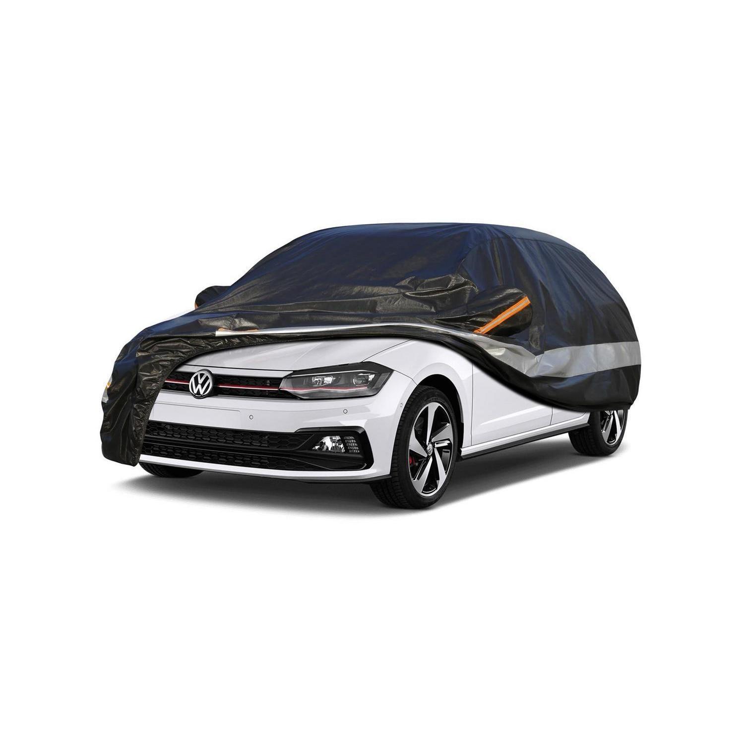 Autoabdeckung 10 Schichten Wasserdicht Atmungsaktiv Für Vw Polo (2001-2023) Schwarz
