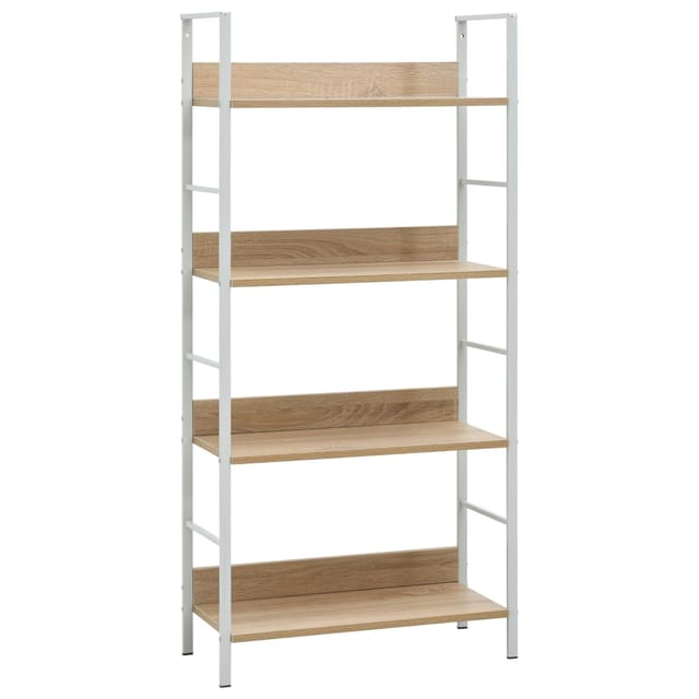 vidaXL Bücherregal 4 Regalböden Eiche 60x27,6x124,5 cm Holzwerkstoff 288225